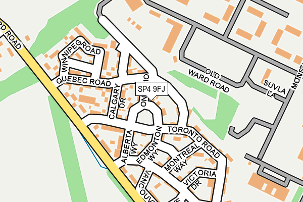 SP4 9FJ map - OS OpenMap – Local (Ordnance Survey)