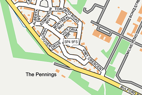 SP4 9FS map - OS OpenMap – Local (Ordnance Survey)