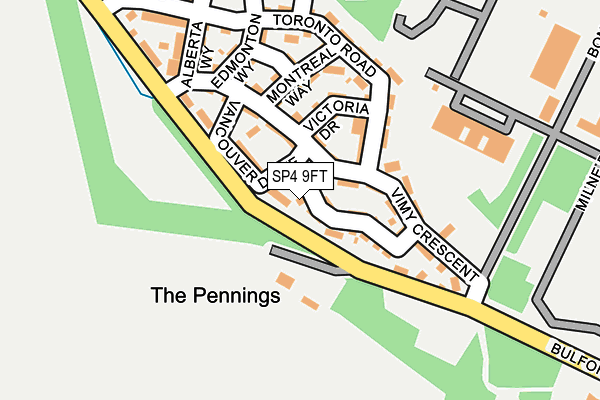 SP4 9FT map - OS OpenMap – Local (Ordnance Survey)