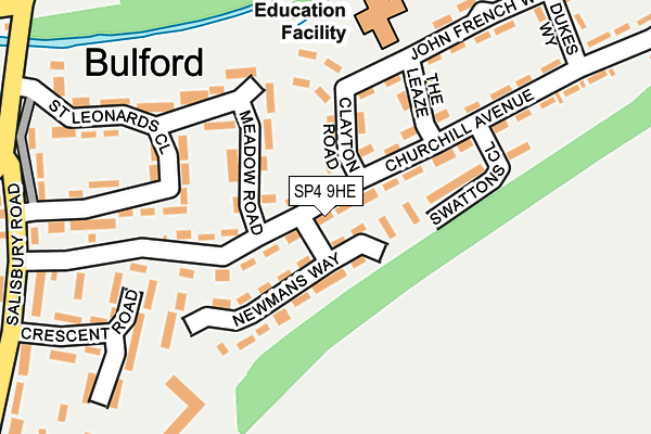 SP4 9HE map - OS OpenMap – Local (Ordnance Survey)