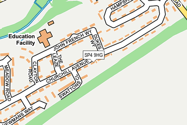 SP4 9HG map - OS OpenMap – Local (Ordnance Survey)