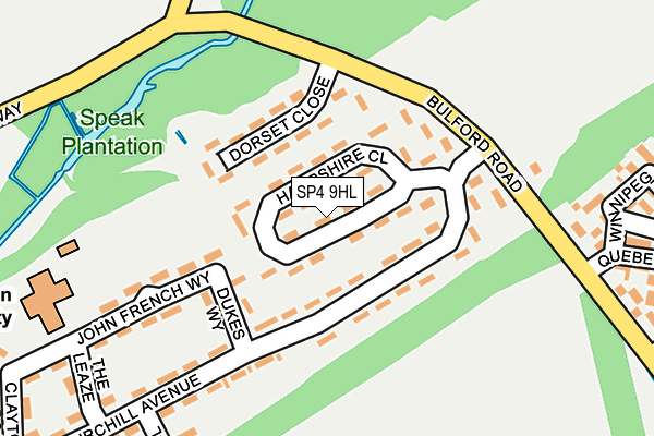 SP4 9HL map - OS OpenMap – Local (Ordnance Survey)