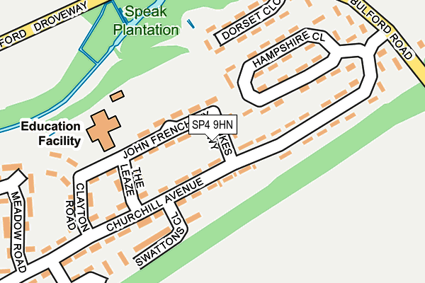 SP4 9HN map - OS OpenMap – Local (Ordnance Survey)