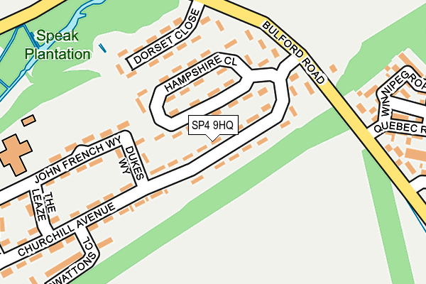 SP4 9HQ map - OS OpenMap – Local (Ordnance Survey)