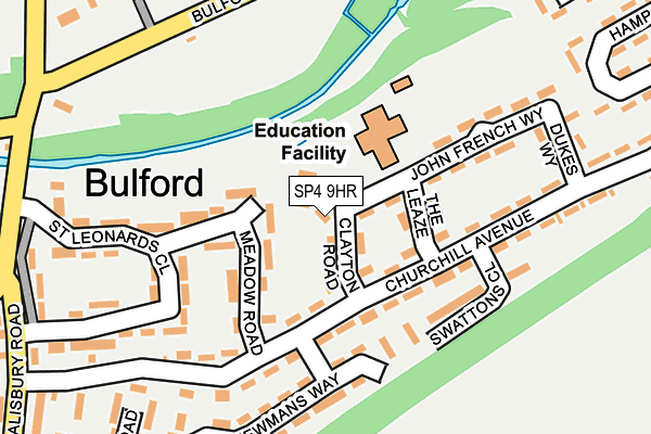 SP4 9HR map - OS OpenMap – Local (Ordnance Survey)