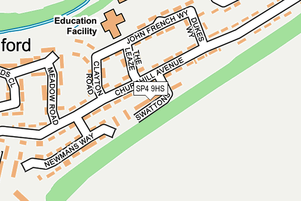 SP4 9HS map - OS OpenMap – Local (Ordnance Survey)