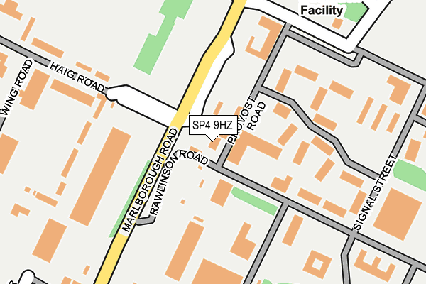 SP4 9HZ map - OS OpenMap – Local (Ordnance Survey)