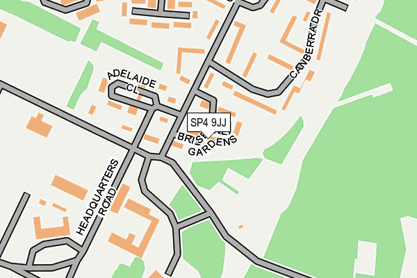 SP4 9JJ map - OS OpenMap – Local (Ordnance Survey)