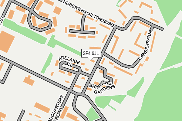 SP4 9JL map - OS OpenMap – Local (Ordnance Survey)