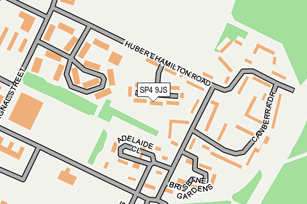 SP4 9JS map - OS OpenMap – Local (Ordnance Survey)