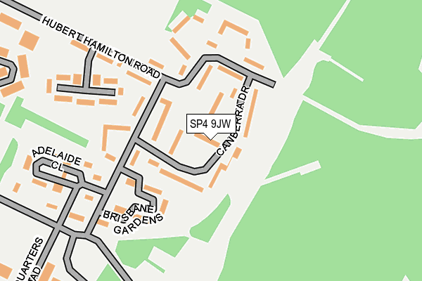 SP4 9JW map - OS OpenMap – Local (Ordnance Survey)
