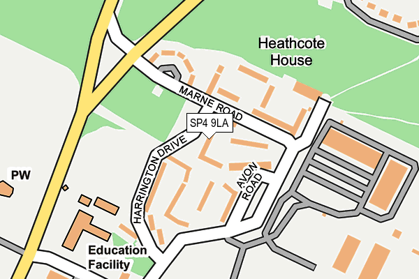 SP4 9LA map - OS OpenMap – Local (Ordnance Survey)