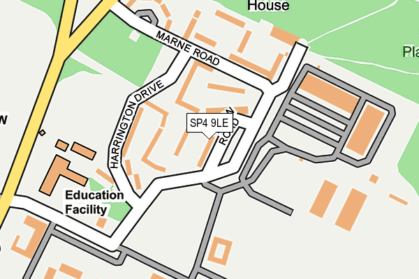 SP4 9LE map - OS OpenMap – Local (Ordnance Survey)