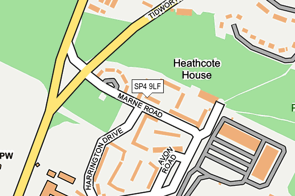 SP4 9LF map - OS OpenMap – Local (Ordnance Survey)