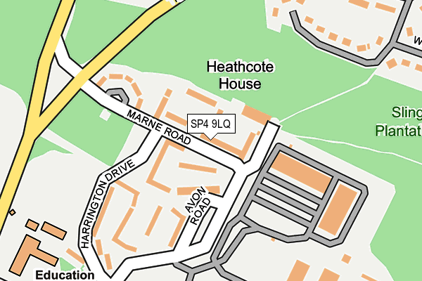 SP4 9LQ map - OS OpenMap – Local (Ordnance Survey)