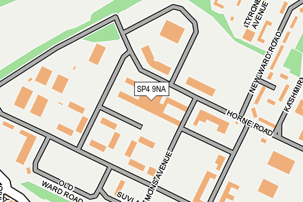 SP4 9NA map - OS OpenMap – Local (Ordnance Survey)