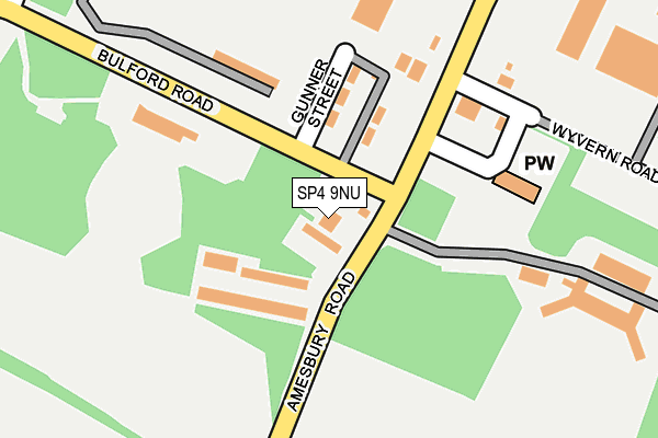 SP4 9NU map - OS OpenMap – Local (Ordnance Survey)