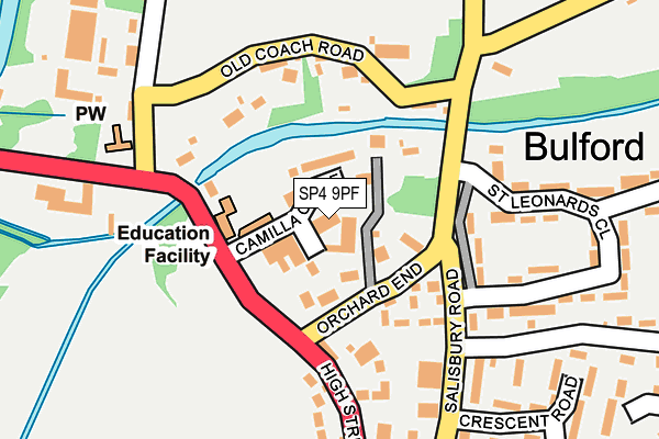 SP4 9PF map - OS OpenMap – Local (Ordnance Survey)