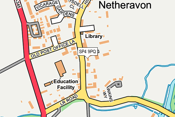 SP4 9PQ map - OS OpenMap – Local (Ordnance Survey)