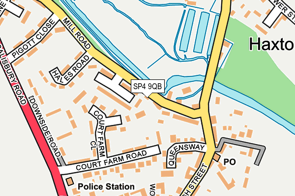 SP4 9QB map - OS OpenMap – Local (Ordnance Survey)