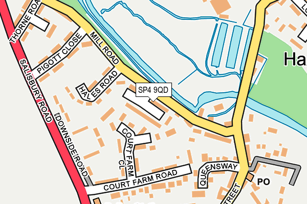 SP4 9QD map - OS OpenMap – Local (Ordnance Survey)