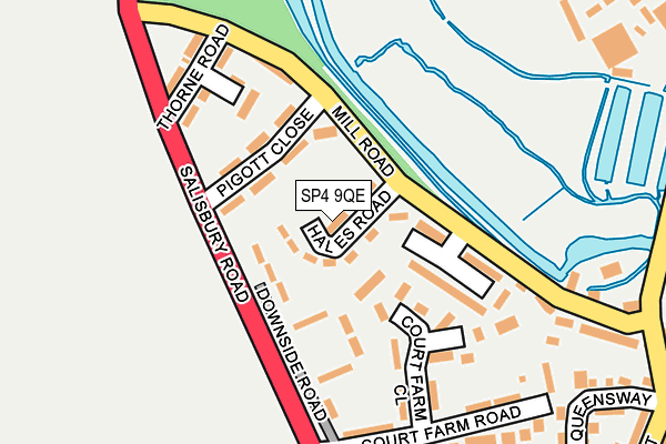 SP4 9QE map - OS OpenMap – Local (Ordnance Survey)