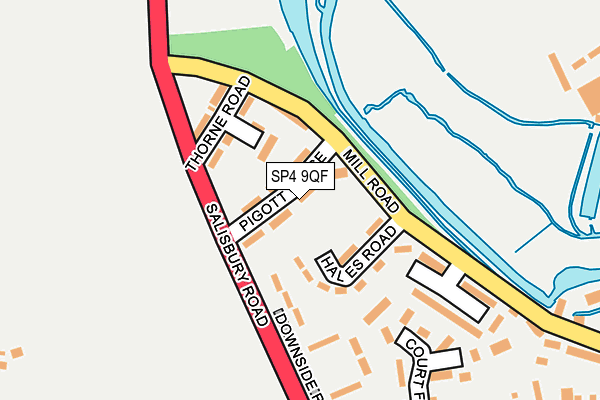 SP4 9QF map - OS OpenMap – Local (Ordnance Survey)