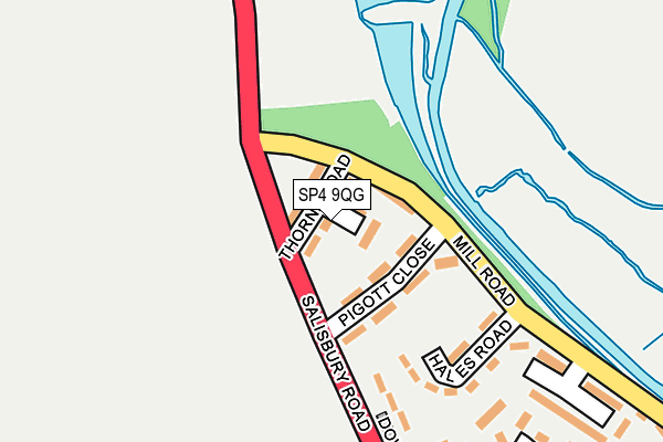 SP4 9QG map - OS OpenMap – Local (Ordnance Survey)