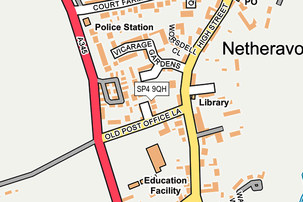 SP4 9QH map - OS OpenMap – Local (Ordnance Survey)