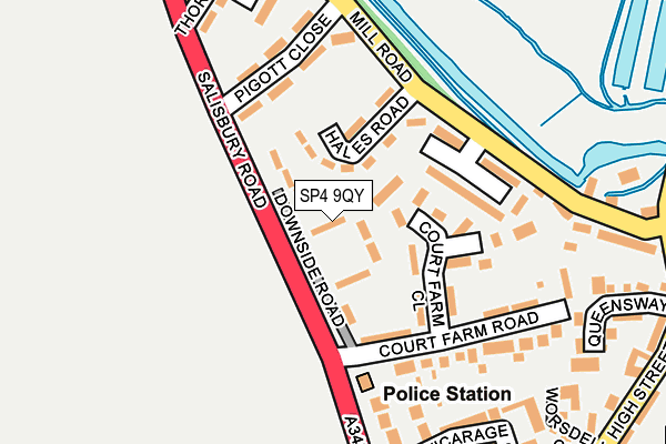 SP4 9QY map - OS OpenMap – Local (Ordnance Survey)