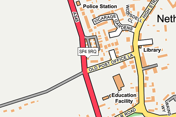 SP4 9RQ map - OS OpenMap – Local (Ordnance Survey)