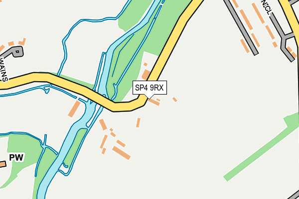 SP4 9RX map - OS OpenMap – Local (Ordnance Survey)