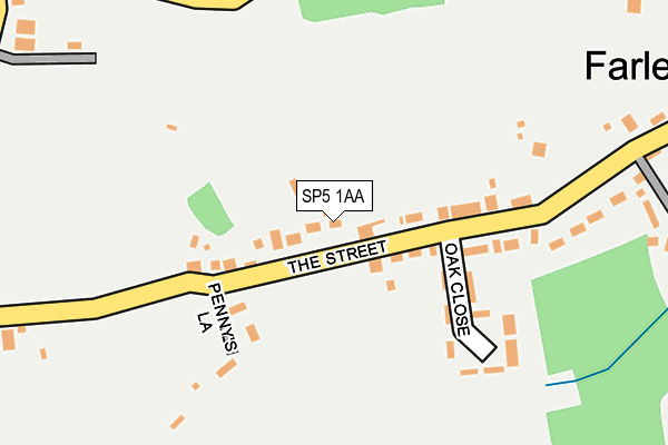 SP5 1AA map - OS OpenMap – Local (Ordnance Survey)