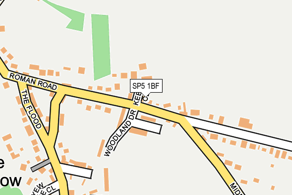 SP5 1BF map - OS OpenMap – Local (Ordnance Survey)