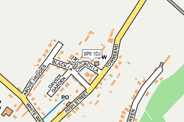 SP5 1DJ map - OS OpenMap – Local (Ordnance Survey)