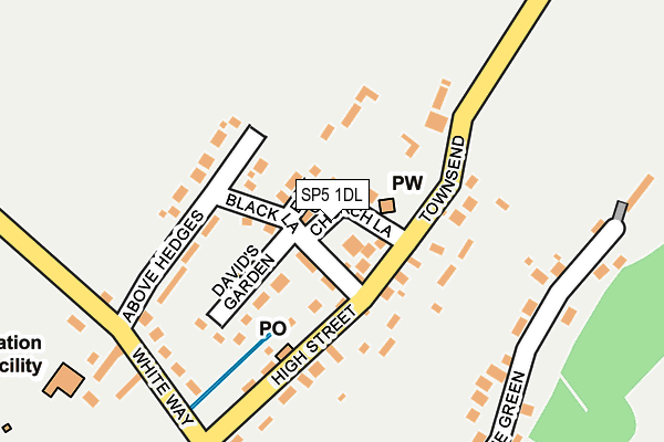 SP5 1DL map - OS OpenMap – Local (Ordnance Survey)