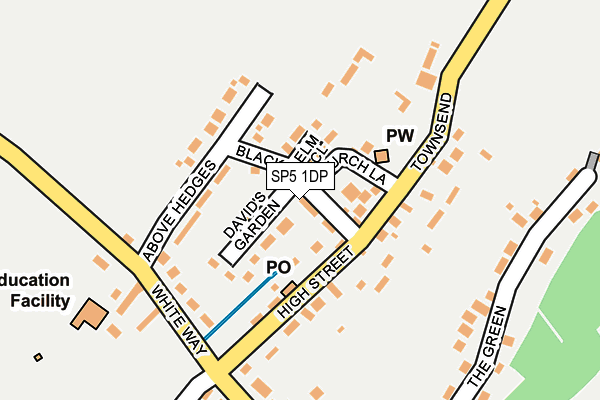 SP5 1DP map - OS OpenMap – Local (Ordnance Survey)