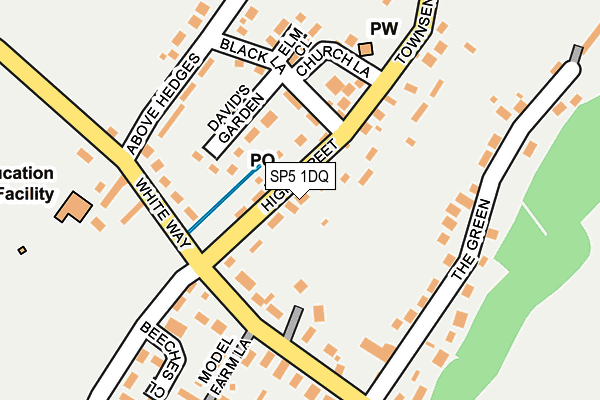 SP5 1DQ map - OS OpenMap – Local (Ordnance Survey)