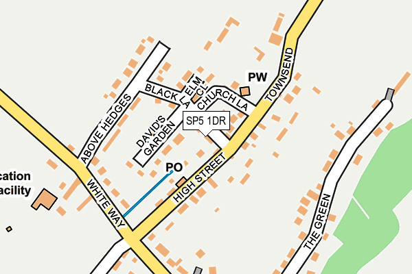 SP5 1DR map - OS OpenMap – Local (Ordnance Survey)