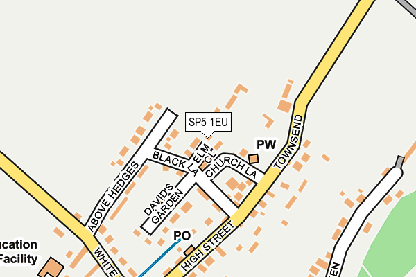SP5 1EU map - OS OpenMap – Local (Ordnance Survey)