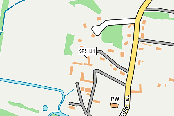 SP5 1JH map - OS OpenMap – Local (Ordnance Survey)