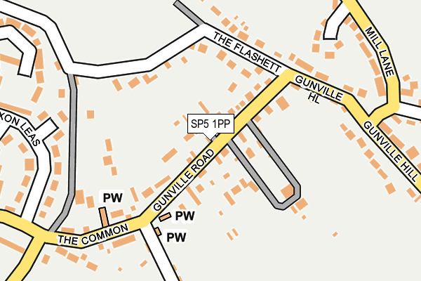 SP5 1PP map - OS OpenMap – Local (Ordnance Survey)