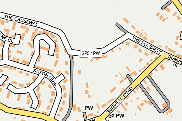 SP5 1PW map - OS OpenMap – Local (Ordnance Survey)