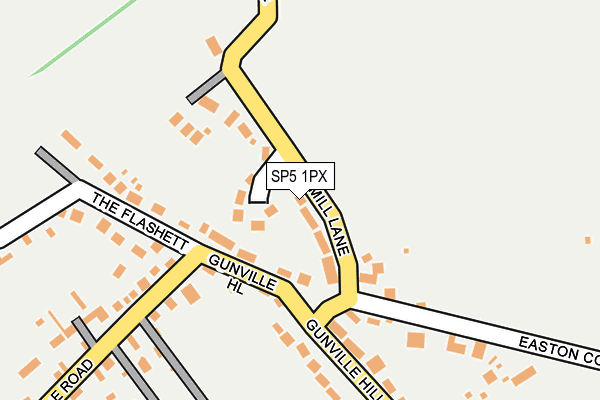 SP5 1PX map - OS OpenMap – Local (Ordnance Survey)