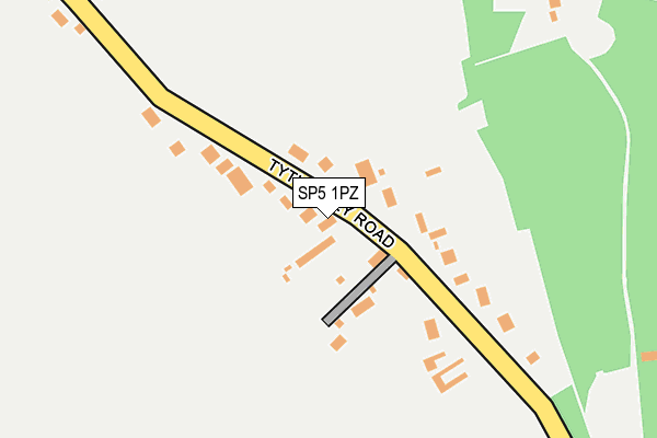 SP5 1PZ map - OS OpenMap – Local (Ordnance Survey)