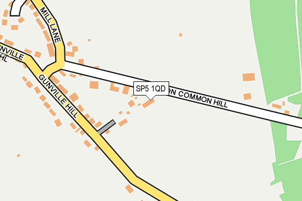 SP5 1QD map - OS OpenMap – Local (Ordnance Survey)