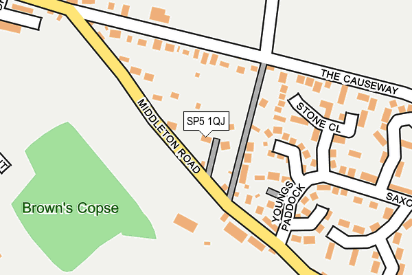 SP5 1QJ map - OS OpenMap – Local (Ordnance Survey)