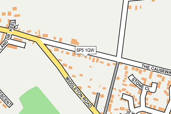 SP5 1QW map - OS OpenMap – Local (Ordnance Survey)