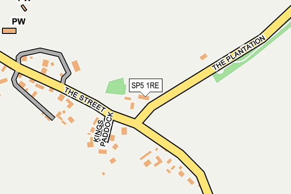 SP5 1RE map - OS OpenMap – Local (Ordnance Survey)