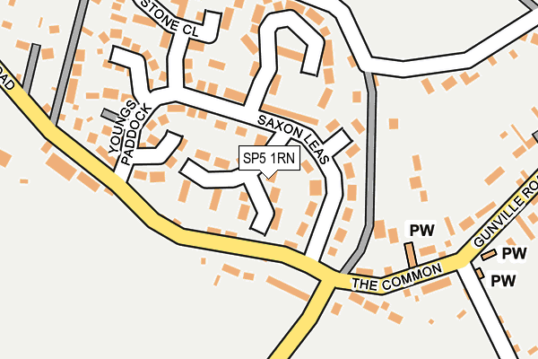 SP5 1RN map - OS OpenMap – Local (Ordnance Survey)